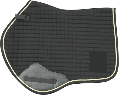 YShiuoL Sattelunterlage Reitsattelmatte, Dressur-Schweißschublade, Pferdeschweißmatte, stoßfeste und rutschfeste Pferderückenmatte(Black) von YShiuoL
