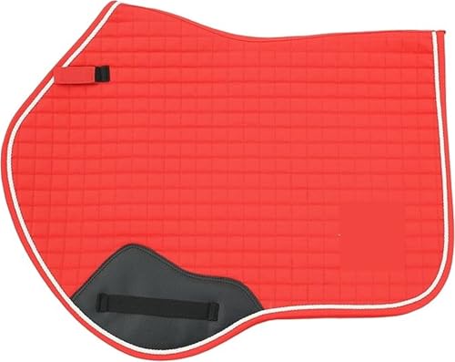 YShiuoL Sattelunterlage Reitsattelmatte, Dressur-Schweißschublade, Pferdeschweißmatte, stoßfeste und rutschfeste Pferderückenmatte(Red) von YShiuoL