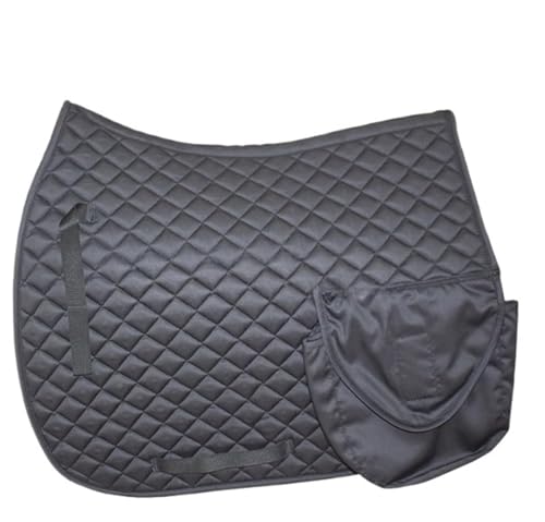 YShiuoL Sattelunterlage Satin-Schabracken, Reitausrüstung, Dressur, Springpferd, Schabracke, Reitausrüstung(Black) von YShiuoL