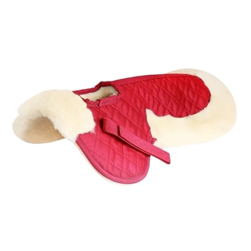 YShiuoL Sattelunterlage Sattelunterlage, Reitkissen, Fleece-Sattelunterlage, Reitausrüstung(Red) von YShiuoL