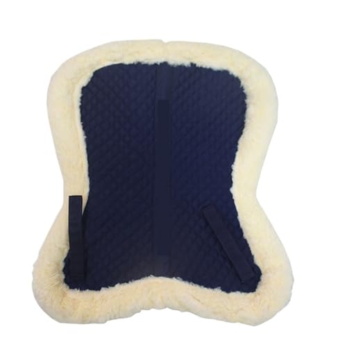 YShiuoL Sattelunterlage Wollplüsch-Pferdeschabracke, Schweißschock, schweißabsorbierend, Dickes Sattelkissen, Reitbedarf, Reitsport-Wettbewerb(Blue) von YShiuoL