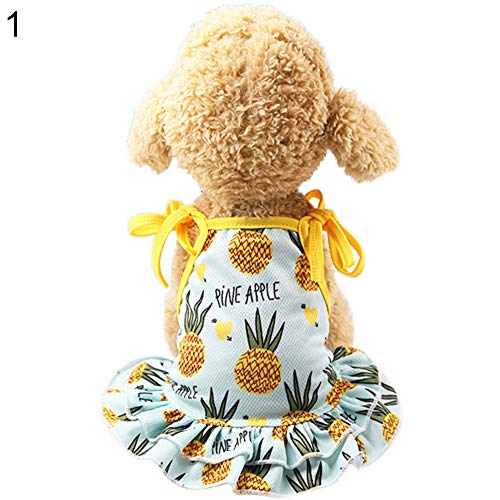 YSoutstripdu Lovely Ananas Pet Dog Cat Kleid/Weste Sommer Kostüm Bekleidung Paar Outfit von YSoutstripdu