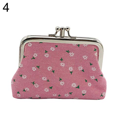 YSoutstripdu Mini Wallet 4 inch Double Layer Handbag Coin Case Holder Sunflower Purse - Rose Red/Blue/Army Green/Purple von YSoutstripdu