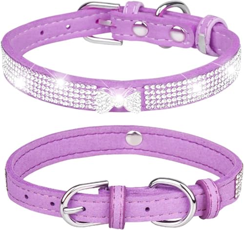 Halti Hundehalsband für Hunde, niedliches glitzerndes Hundehalsband mit glänzender Schleife, für Mädchen und Jungen, Strasssteine, personalisierbar, für kleine, mittelgroße und große Welpen, Kätzchen Halti Hundehalsband für Hunde, niedliches glitzerndes Hundehalsband mit glänzender Schleife, für Mädchen und Jungen, Strasssteine, personalisierbar, für kleine, mittelgroße und große Welpen, Kätzchen von YTBHSHXZ