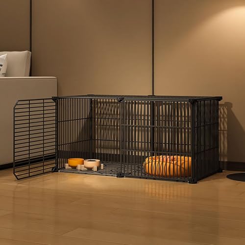 Katzenlaufstall, Katzenkäfige for den Innenbereich, große Katzenkiste, DIY-Haustierlaufstall, Katzenhaus, Kätzchengehege, abnehmbarer zusätzlicher Katzenstall, großer Übungsort, ideal for Katzen(Black Katzenlaufstall, Katzenkäfige for den Innenbereich, große Katzenkiste, DIY-Haustierlaufstall, Katzenhaus, Kätzchengehege, abnehmbarer zusätzlicher Katzenstall, großer Übungsort, ideal for Katzen(Black von YTBHSHXZ