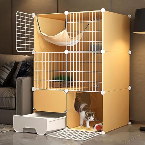 Katzenlaufstall for den Innenbereich, abnehmbarer Metalldraht, DIY-Zwinger for den Innenbereich, Kiste mit Katzentoilette, abnehmbarer Metalldraht-Zwinger, Übungsort, ideal for 1–4 Katzen(75x49x109cm) Katzenlaufstall for den Innenbereich, abnehmbarer Metalldraht, DIY-Zwinger for den Innenbereich, Kiste mit Katzentoilette, abnehmbarer Metalldraht-Zwinger, Übungsort, ideal for 1–4 Katzen(75x49x109cm) von YTBHSHXZ
