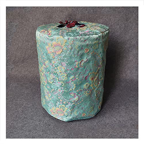 Vogelkäfig, Metall, Edelstahl, runder Käfig, Papageienperle, Vogelkäfig, kreativ, rund, Kanarienvogel, Badevogelkäfig, Dekor(Bird Cage+Silk Surface Cage Cloth) von YTBHSHXZ