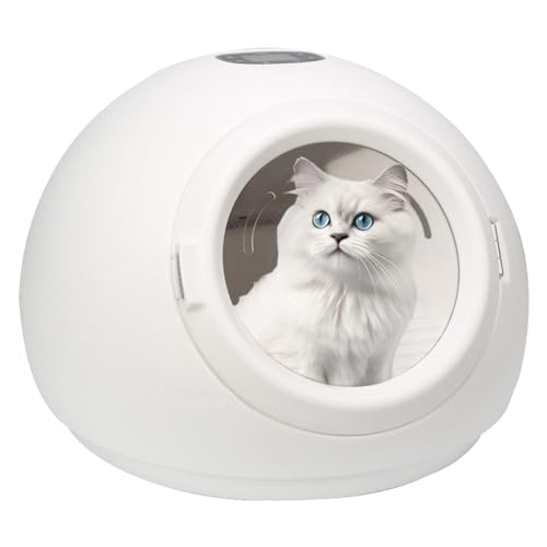 YTBHSHXZ 55 l mit Temperaturregelung und 360-Grad-Trocknung, runder Trockner-Trockenschrank for Haustiere for Katzen kleine Hunde(110V) von YTBHSHXZ