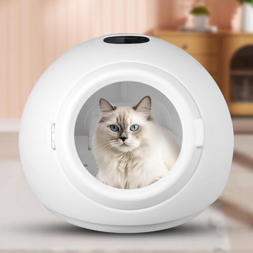 YTBHSHXZ 55 l mit Temperaturregelung und Timer, 360-Grad-Trocknung, schnelle Haustier-Trocknerbox for Katzen kleine Hunde(110V) von YTBHSHXZ