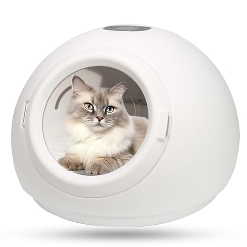YTBHSHXZ 55 l mit Temperaturregelung und Timer, 360-Grad-Trocknungs-Katzentrockner for Katzen kleine Hunde(110V) von YTBHSHXZ