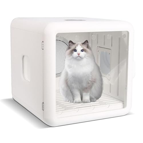 YTBHSHXZ 65 l Fassungsvermögen mit intelligenter Temperaturregelung und 360-Grad-Trocknung, schnelle Haustier-Trocknerbox for Katzen kleine Hunde(110V) von YTBHSHXZ