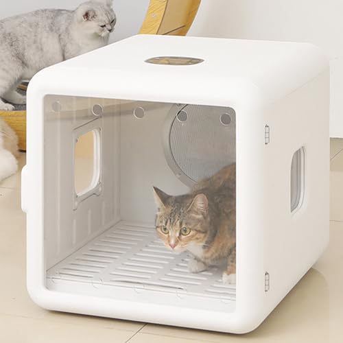 YTBHSHXZ 65 l mit Einstellbarer Temperatur und Zeit, ultraleise Haustier-Trocknerbox for Katzen kleine Hunde(220V) von YTBHSHXZ