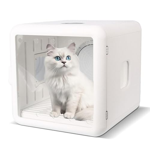 YTBHSHXZ Kapazität mit 360°-Trocknung, Beleuchtung und Komfortfenster, Haustier-Trockenbox for kleine Hunde, Katzen(220V) von YTBHSHXZ