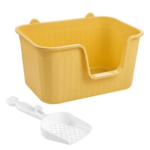 YTBHSHXZ große Katzentoiletten,. Katzentoilette mit offener Oberseite, Katzentoilette, Bettpfanne, tragbares Kätzchen-Töpfchen, Toilette, Spritzschutz, Katzentoilette mit hoher Seite, groß(Yellow,XL) YTBHSHXZ große Katzentoiletten,. Katzentoilette mit offener Oberseite, Katzentoilette, Bettpfanne, tragbares Kätzchen-Töpfchen, Toilette, Spritzschutz, Katzentoilette mit hoher Seite, groß(Yellow,XL) von YTBHSHXZ