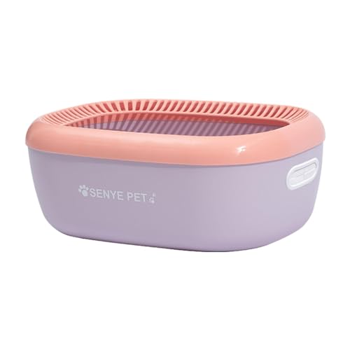 YTBHSHXZ große Katzentoiletten,. Katzentoilette mit offener Oberseite, Katzentoilette, Bettpfanne, tragbares Kätzchen-Töpfchen, Toilette, Spritzschutz, Katzentoilette mit hoher Seite, groß(Violet) YTBHSHXZ große Katzentoiletten,. Katzentoilette mit offener Oberseite, Katzentoilette, Bettpfanne, tragbares Kätzchen-Töpfchen, Toilette, Spritzschutz, Katzentoilette mit hoher Seite, groß(Violet) von YTBHSHXZ
