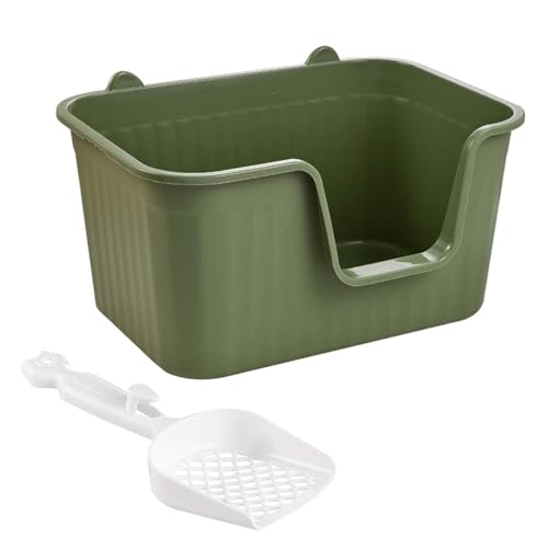 YTBHSHXZ große Katzentoiletten,. Katzentoilette mit offener Oberseite, Katzentoilette, Bettpfanne, tragbares Kätzchen-Töpfchen, Toilette, Spritzschutz, Katzentoilette mit hoher Seite, groß(Green,XL) YTBHSHXZ große Katzentoiletten,. Katzentoilette mit offener Oberseite, Katzentoilette, Bettpfanne, tragbares Kätzchen-Töpfchen, Toilette, Spritzschutz, Katzentoilette mit hoher Seite, groß(Green,XL) von YTBHSHXZ