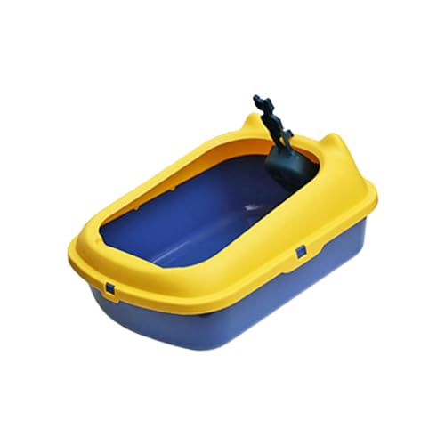 YTBHSHXZ große Katzentoiletten，. Offene Katzentoilette, Katzentoilette, Katzentoilette, Katzentoilette mit hoher Seite, Katzentoilette, Katzentoilette,(Blue) von YTBHSHXZ