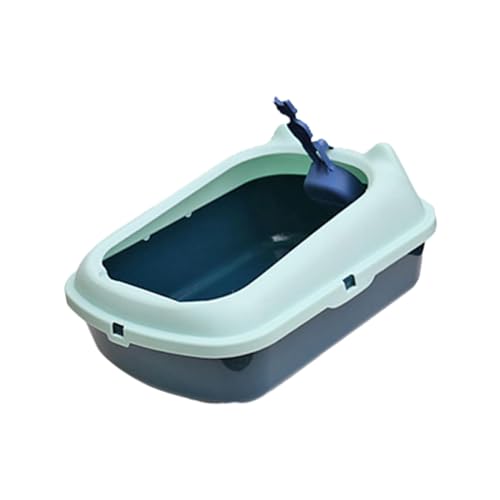 YTBHSHXZ große Katzentoiletten，. Offene Katzentoilette, Katzentoilette, Katzentoilette, Katzentoilette mit hoher Seite, Katzentoilette, Katzentoilette,(Green) von YTBHSHXZ