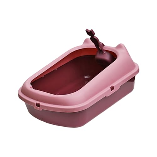 YTBHSHXZ große Katzentoiletten，. Offene Katzentoilette, Katzentoilette, Katzentoilette, Katzentoilette mit hoher Seite, Katzentoilette, Katzentoilette,(Red) von YTBHSHXZ