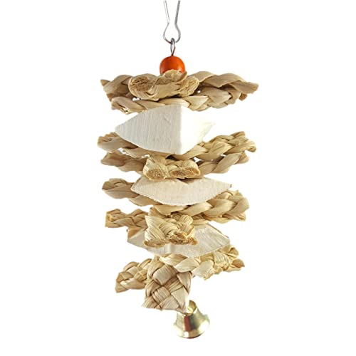 Vogel Parachit-Spielzeug,Vogel Clipping Spielzeug - Schleifsteinkäfig hängende Spielzeug mit Uhr, Parakit natürliche gewebte Rasenspielzeug, Papagei hängende Käfig Spielzeug Vogel Barsch Stand Vogel Parachit-Spielzeug,Vogel Clipping Spielzeug - Schleifsteinkäfig hängende Spielzeug mit Uhr, Parakit natürliche gewebte Rasenspielzeug, Papagei hängende Käfig Spielzeug Vogel Barsch Stand von YTGER
