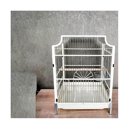 Vogelkäfige für den Außenbereich, Metall, großer Vogelkäfig, tragbar, quadratisch, hängend, ideal für Sittiche, Lovebirds leicht zu tragen Vogelkäfige für den Außenbereich, Metall, großer Vogelkäfig, tragbar, quadratisch, hängend, ideal für Sittiche, Lovebirds leicht zu tragen von YTGHBIML