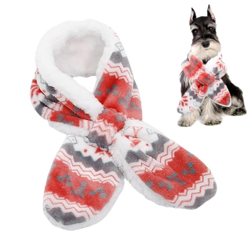 Hunde-Bandanas, Plüsch-Hundeschal | Feiertags-Haustier-Schal Halsbekleidung Haustier-Schal | Warmer Plüsch-Haustier-Urlaubsschal, Haustierschals für den Winter, Haustierzubehör Hunde-Bandanas, Plüsch-Hundeschal | Feiertags-Haustier-Schal Halsbekleidung Haustier-Schal | Warmer Plüsch-Haustier-Urlaubsschal, Haustierschals für den Winter, Haustierzubehör von YTGOCN