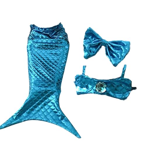 Katzen-Meerjungfrauenschwanz,Hunde-Meerjungfrauenkostüm | Pailletten Meerjungfrau Katze Meerjungfrau Schwanz Kleidung | Cat Fishtail Dress-Up, bequemes und weiches Hunde-Outfit, lustige Haustierkostüm von YTGOCN