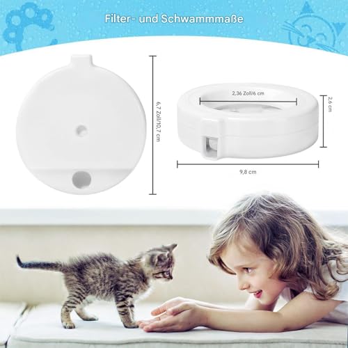Katzenbrunnen Filter Ersatz | 8 Stück Haustier Trinkbrunnen Filter | Reinigung Langanhaltende Frische Für Haustier Trinken Zuhause Küche Reise Katzenbrunnen Filter Ersatz | 8 Stück Haustier Trinkbrunnen Filter | Reinigung Langanhaltende Frische Für Haustier Trinken Zuhause Küche Reise von YTGOCN