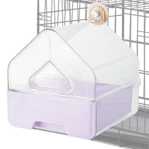 Vogelbad Box - Sittich Futterspender Käfigzubehör | Transparente Duschbox Für Nymphensittich Unzertrennlicher Kanarienvogel Wellensittich Haubenmaina Vogelbad Box - Sittich Futterspender Käfigzubehör | Transparente Duschbox Für Nymphensittich Unzertrennlicher Kanarienvogel Wellensittich Haubenmaina von YTGOCN