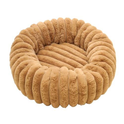 YTGOCN Hund Donut Bett - Gemütliches Warmes Katzenmatte Bett | rutschfeste Plüsch Tier Sofa Für Büro Schlafzimmer Wohnzimmer Wohnung Boden Indoor Outdoor von YTGOCN