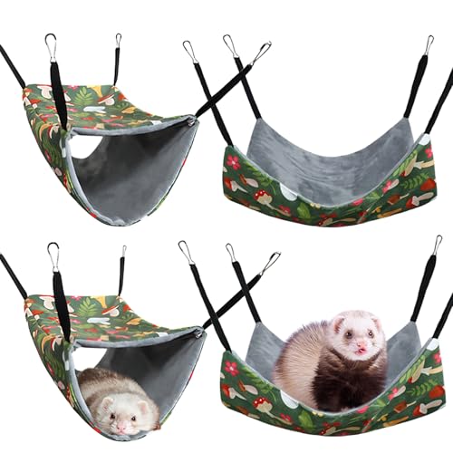 YTSMFL Meerschweinchenbett, dünnes Modell, Rattenkäfig-Zubehör, waschbar, Meerschweinchenbett, Versteck für Kleintiere, Bettwäsche, Hütte, Ratten, Spielzeug für Chinchilla, Eichhörnchen (2 Stück) YTSMFL Meerschweinchenbett, dünnes Modell, Rattenkäfig-Zubehör, waschbar, Meerschweinchenbett, Versteck für Kleintiere, Bettwäsche, Hütte, Ratten, Spielzeug für Chinchilla, Eichhörnchen (2 Stück) von YTSMFL