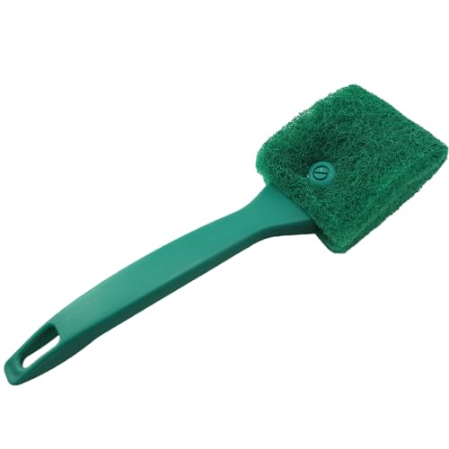 YTgilo Doppelseitige Reinigungsbürste für Aquarien, kurz, 22,9 cm, Schwamm, Bürste mit langem Griff, Bürste mit Griff für Glaswaren, Wohnzimmer, Hotel, Badezimmer, Grün YTgilo Doppelseitige Reinigungsbürste für Aquarien, kurz, 22,9 cm, Schwamm, Bürste mit langem Griff, Bürste mit Griff für Glaswaren, Wohnzimmer, Hotel, Badezimmer, Grün von YTgilo