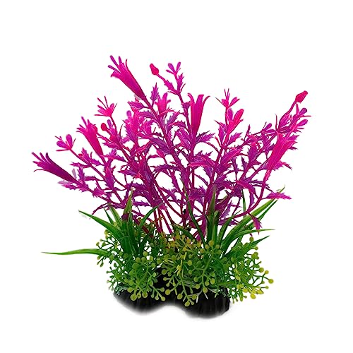 YTtkku Künstliche Wasserpflanze, Grünpflanze, Aquarium, Landschaft, Heimdekoration, Ornamente, Simulationsdekoration, Aquarium-Pflanze, lebendig, schwimmend, realistisch, klein von YTtkku