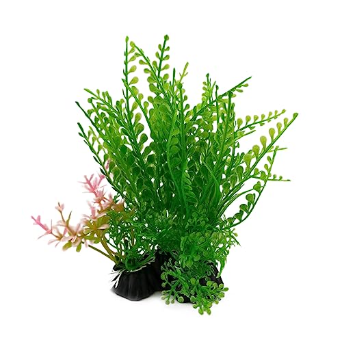 YTtkku Künstliche Wasserpflanze, Grünpflanze, Aquarium, Landschaft, Heimdekoration, Ornamente, Simulationsdekoration, Aquarium-Pflanze, lebendig, schwimmend, realistisch, klein von YTtkku
