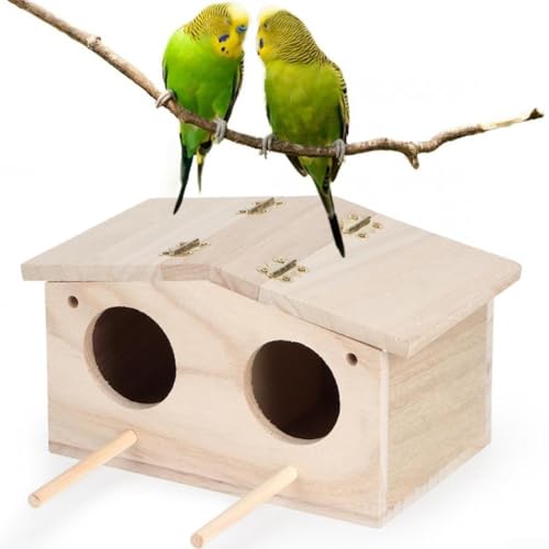YUANGANG Vogelhaus aus Holz, für Vögel, Papageien, Zuchtbox, Heim-/Gartendekoration, zum Aufhängen, 23 x 12,9 x 12,5 cm YUANGANG Vogelhaus aus Holz, für Vögel, Papageien, Zuchtbox, Heim-/Gartendekoration, zum Aufhängen, 23 x 12,9 x 12,5 cm von YUANGANG
