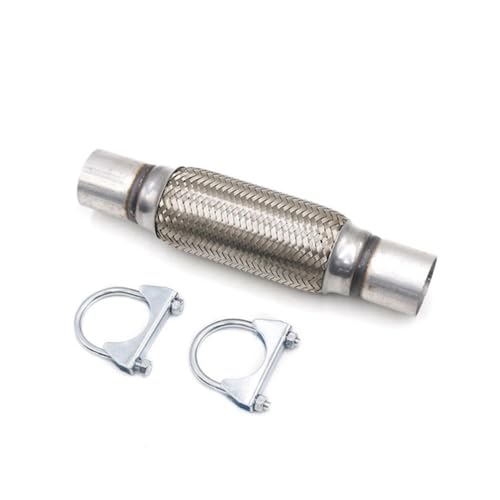 YUANYAO 58mm 60mm 64mm 65mm 76mm 80mm 100mm Edelstahl Auto Auspuff Flexrohr Balg Flexible Verbindungskupplung Autozubehör(100mmx200mmx300mm) von YUANYAO