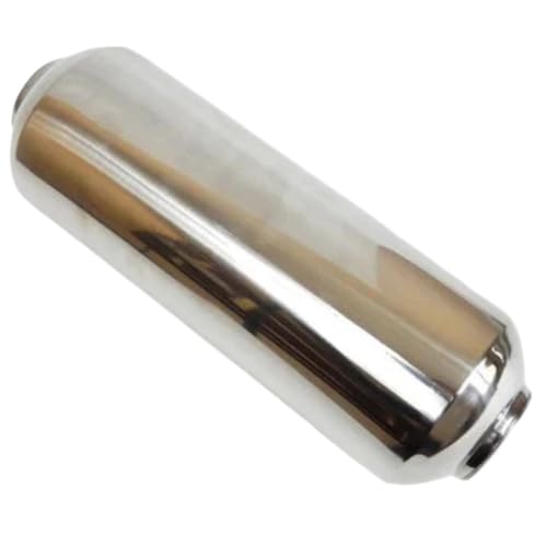 YUANYAO Autoauspuff Schalldämpfer Universal Edelstahl 51MM 63MM Mittel Dissipativer Tuning Schalldämpfer Zweig Sound Tuning Rohr Zubehör(51mmx250mm) von YUANYAO