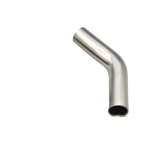 YUANYAO Edelstahl 304, Dicke 1,5 Mm, 2 Mm, Hygienischer 45-Grad-Knie, 50 Mm Länger An Beiden Enden, Auspuffbogen(48mm) von YUANYAO