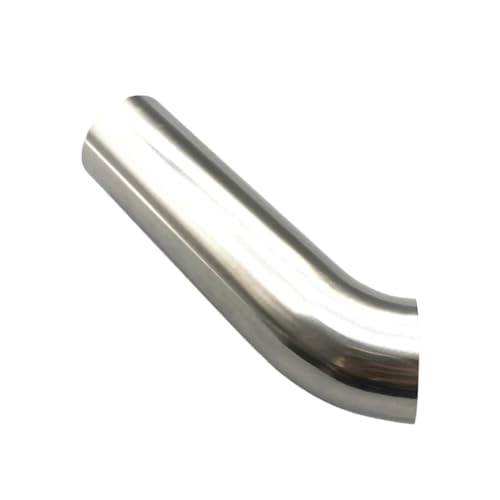YUANYAO Edelstahl 45 Grad Winkelstück Poliert Verlängerte Gerade Kante 100mm Abgaskaminrohr(38mm) von YUANYAO