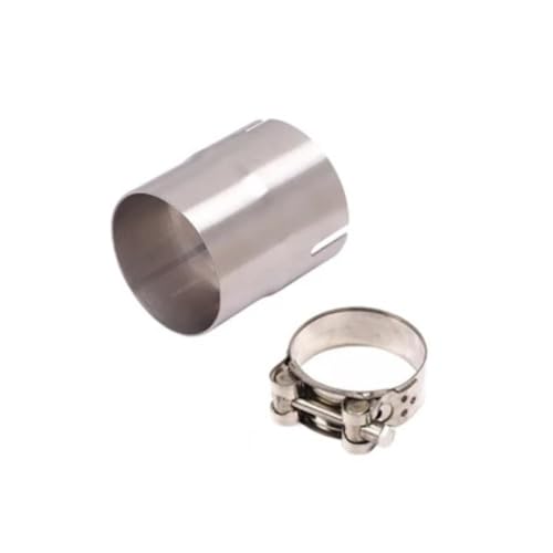 YUANYAO Geeignet for Motorrad-Auspuffreduzierrohr-Verbindungsrohradapter-Reduzierstück aus Edelstahl for Schalldämpfer-Auspuffrohr(51mm-52mm) von YUANYAO