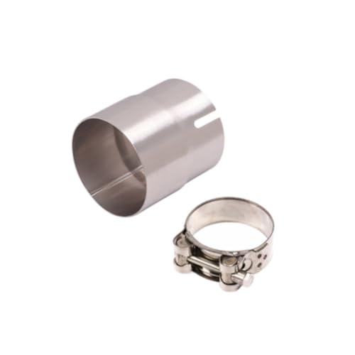 YUANYAO Geeignet for Motorrad-Auspuffreduzierrohr-Verbindungsrohradapter-Reduzierstück aus Edelstahl for Schalldämpfer-Auspuffrohr(51mm-56mm) von YUANYAO