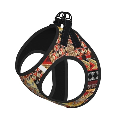 Afrikanisches Textil-Patchwork-Druck, Welpengeschirr mit reflektierendem Muster, Hundezubehör für kleine, mittelgroße und große Hunde und Katzen Afrikanisches Textil-Patchwork-Druck, Welpengeschirr mit reflektierendem Muster, Hundezubehör für kleine, mittelgroße und große Hunde und Katzen von YUBVCF