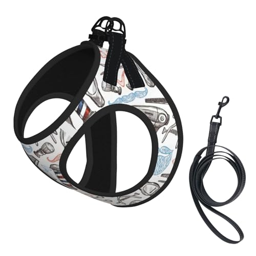 Barber Supplies Welpengeschirr mit reflektierendem Muster, Hundezubehör für kleine, mittelgroße und große Hunde und Katzen Barber Supplies Welpengeschirr mit reflektierendem Muster, Hundezubehör für kleine, mittelgroße und große Hunde und Katzen von YUBVCF