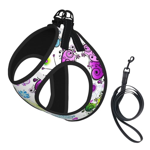 Frühlings-Hundegeschirr mit buntem Schmetterlings-Aufdruck, reflektierend, Hundezubehör für kleine, mittelgroße und große Hunde und Katzen Frühlings-Hundegeschirr mit buntem Schmetterlings-Aufdruck, reflektierend, Hundezubehör für kleine, mittelgroße und große Hunde und Katzen von YUBVCF