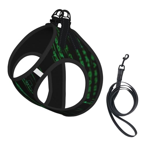 Hacker Era Welpengeschirr mit reflektierendem Aufdruck, Hundezubehör für kleine, mittelgroße und große Hunde und Katzen Hacker Era Welpengeschirr mit reflektierendem Aufdruck, Hundezubehör für kleine, mittelgroße und große Hunde und Katzen von YUBVCF
