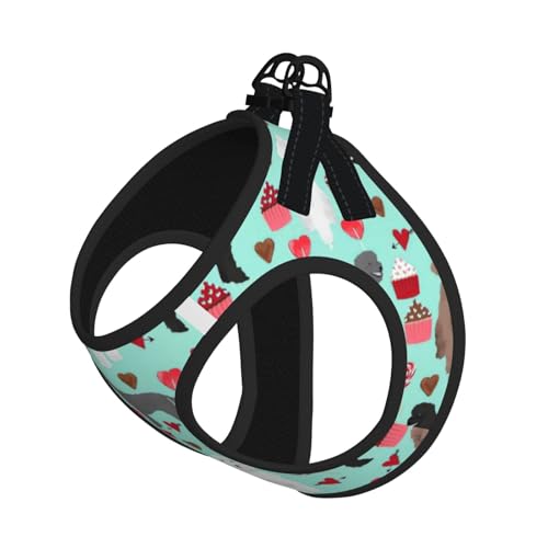 Hundegeschirr mit Pudelmotiv, reflektierend, für kleine, mittelgroße und große Hunde und Katzen Hundegeschirr mit Pudelmotiv, reflektierend, für kleine, mittelgroße und große Hunde und Katzen von YUBVCF