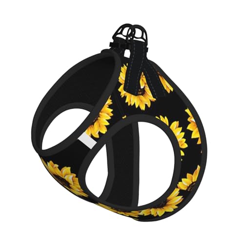 Hundegeschirr mit Sonnenblumen-Motiv, reflektierend, für kleine, mittelgroße und große Hunde und Katzen Hundegeschirr mit Sonnenblumen-Motiv, reflektierend, für kleine, mittelgroße und große Hunde und Katzen von YUBVCF