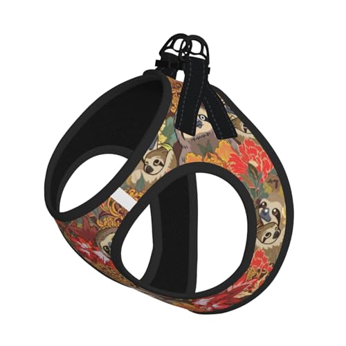 Lustiges Sommer-Geschirr mit Faultier-Motiv, reflektierend, Hundezubehör für kleine, mittelgroße und große Hunde und Katzen Lustiges Sommer-Geschirr mit Faultier-Motiv, reflektierend, Hundezubehör für kleine, mittelgroße und große Hunde und Katzen von YUBVCF