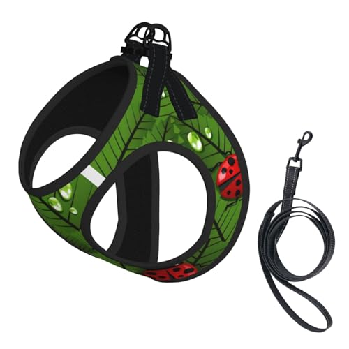 Welpengeschirr mit Blättern und Käfern, reflektierend, Hundezubehör für kleine, mittelgroße und große Hunde und Katzen Welpengeschirr mit Blättern und Käfern, reflektierend, Hundezubehör für kleine, mittelgroße und große Hunde und Katzen von YUBVCF