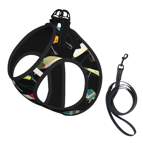 Welpengeschirr mit Fischköder, reflektierend, Hundezubehör für kleine, mittelgroße und große Hunde und Katzen Welpengeschirr mit Fischköder, reflektierend, Hundezubehör für kleine, mittelgroße und große Hunde und Katzen von YUBVCF